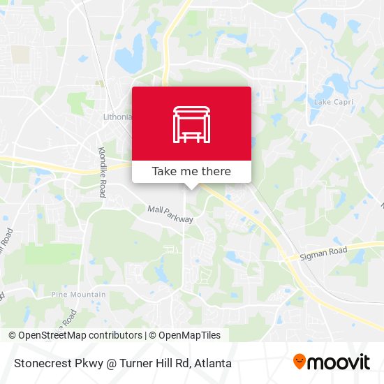 Stonecrest Pkwy @ Turner Hill Rd map