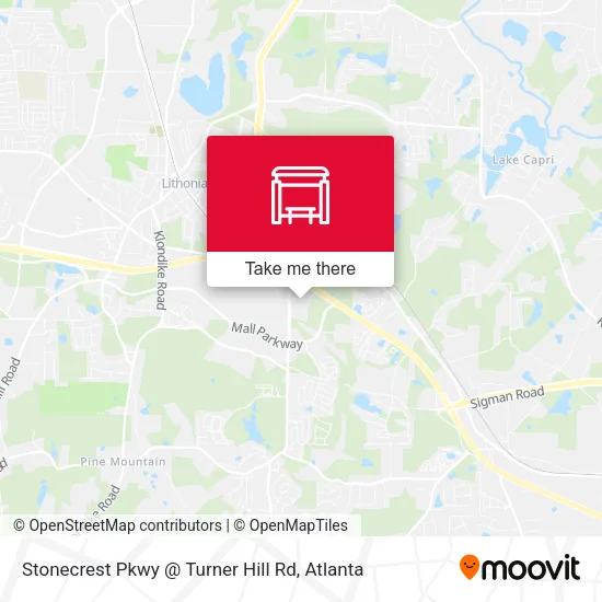 Mapa de Stonecrest Pkwy @ Turner Hill Rd