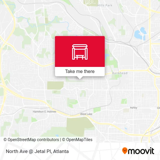 North Ave @ Jetal Pl map