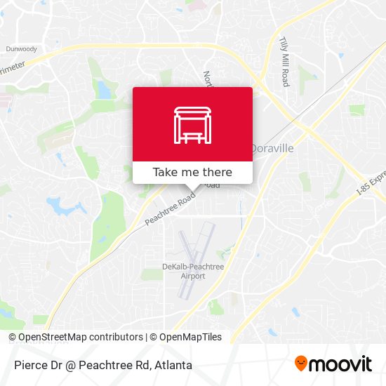 Pierce Dr @ Peachtree Rd map