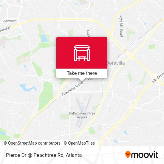Mapa de Pierce Dr @ Peachtree Rd