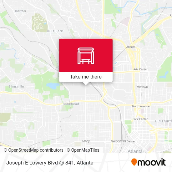 Joseph E Lowery Blvd @ 841 map