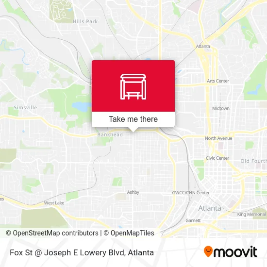 Fox St @ Joseph E Lowery Blvd map
