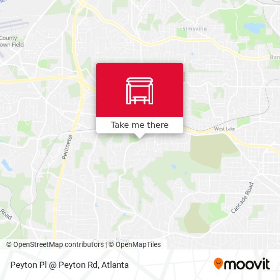 Mapa de Peyton Pl @ Peyton Rd
