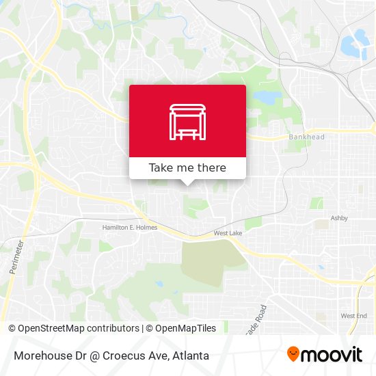 Mapa de Morehouse Dr @ Croecus Ave