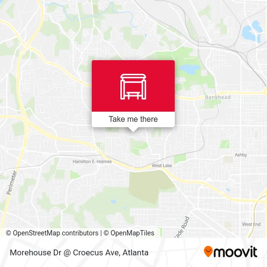 Morehouse Dr @ Croecus Ave map