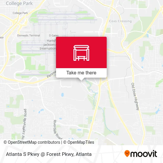 Atlanta S Pkwy @ Forest Pkwy map
