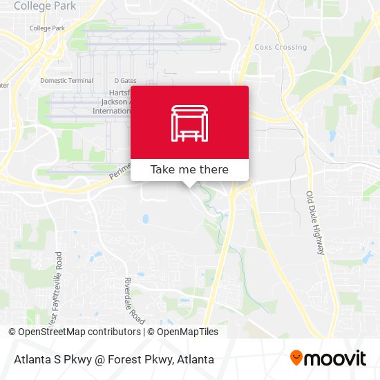Mapa de Atlanta S Pkwy @ Forest Pkwy