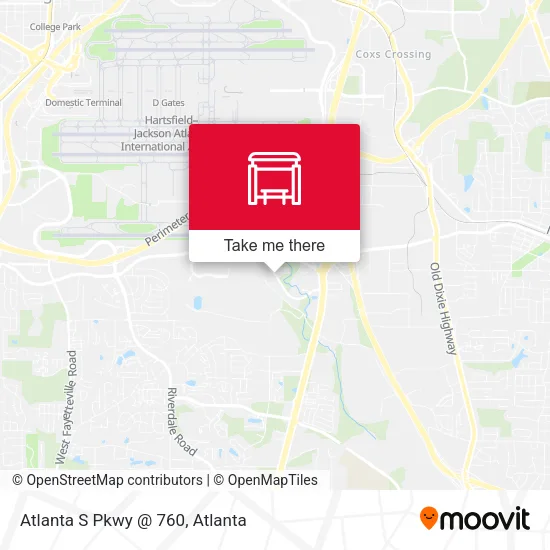 Atlanta S Pkwy @ 760 map