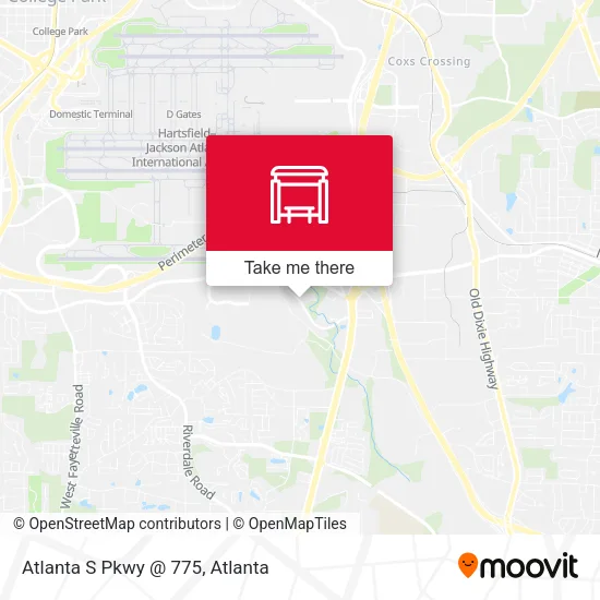 Atlanta S Pkwy @ 775 map
