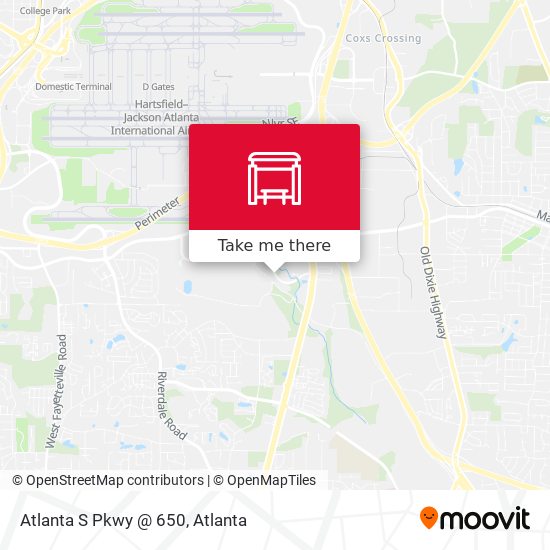 Atlanta S Pkwy @ 650 map