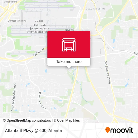 Atlanta S Pkwy @ 600 map