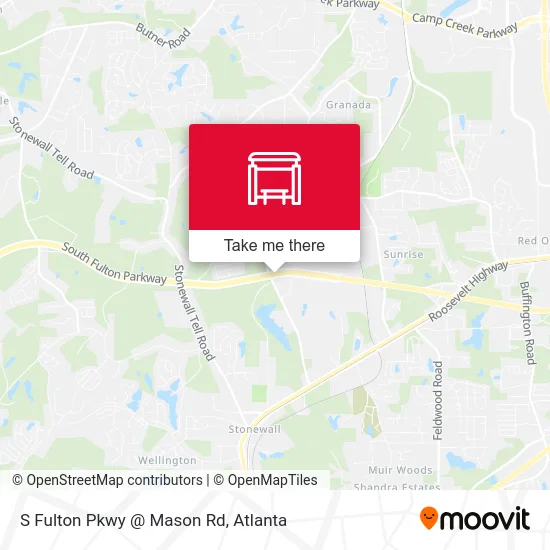 S Fulton Pkwy @ Mason Rd map