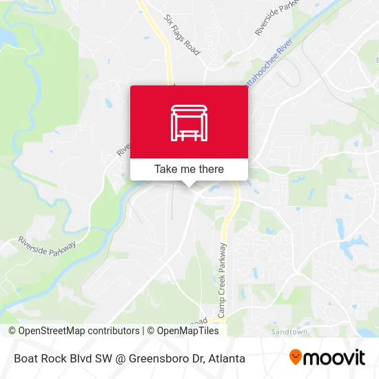 Boat Rock Blvd SW @ Greensboro Dr map