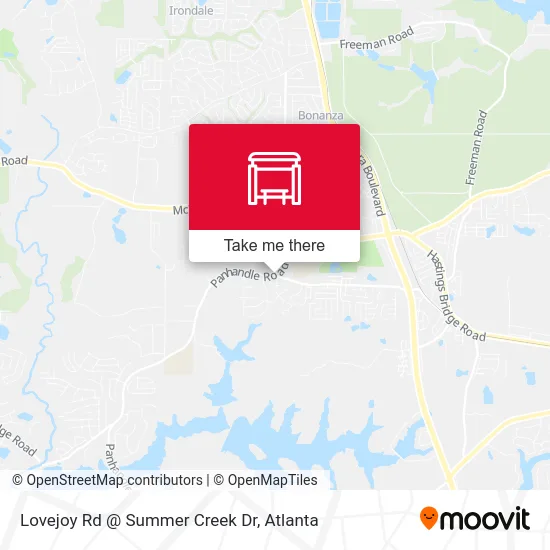 Lovejoy Rd @ Summer Creek Dr map