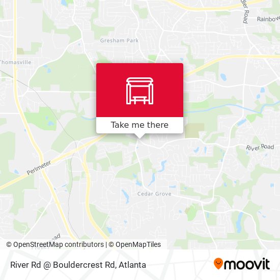 Mapa de River Rd @ Bouldercrest Rd