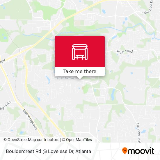 Bouldercrest Rd @ Loveless Dr map