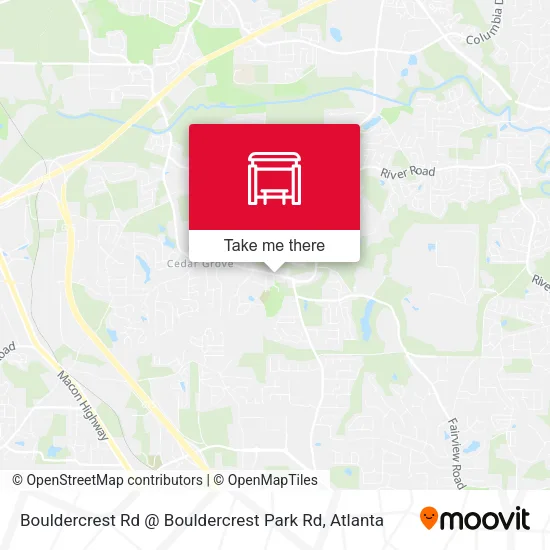 Mapa de Bouldercrest Rd @ Bouldercrest Park Rd