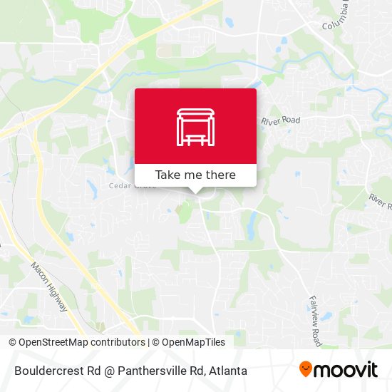 Bouldercrest Rd @ Panthersville Rd map