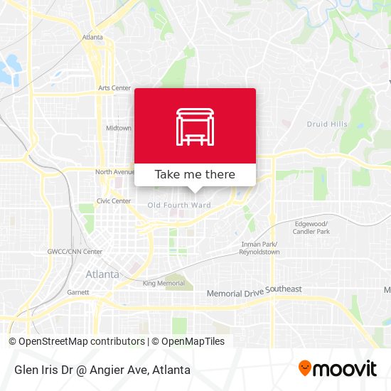 Glen Iris Dr @ Angier Ave map