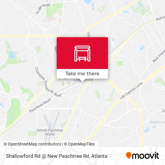 Mapa de Shallowford Rd @ New Peachtree Rd