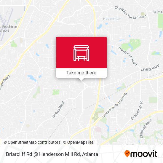 Mapa de Briarcliff Rd @ Henderson Mill Rd