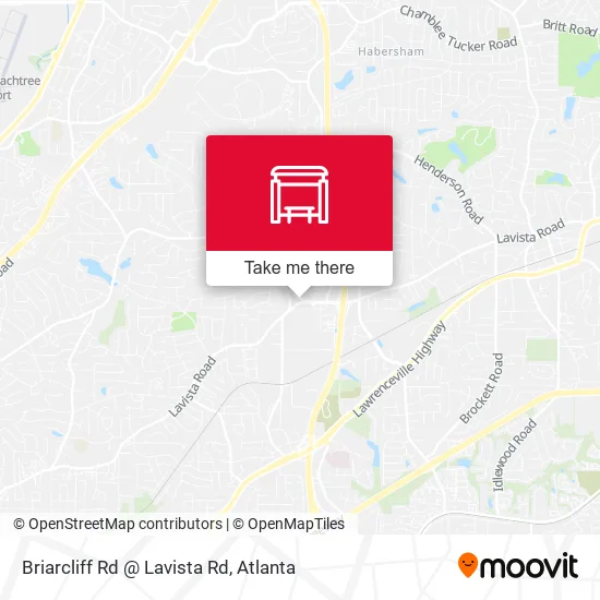 Mapa de Briarcliff Rd @ Lavista Rd