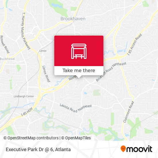 Executive Park Dr @ 6 map