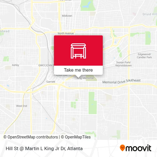 Hill St @ Martin L King Jr Dr map