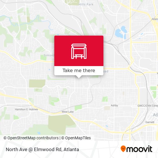 North Ave @ Elmwood Rd map