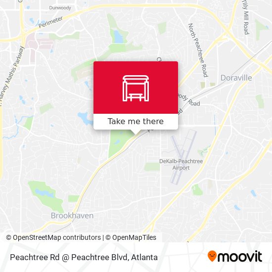 Mapa de Peachtree Rd @ Peachtree Blvd