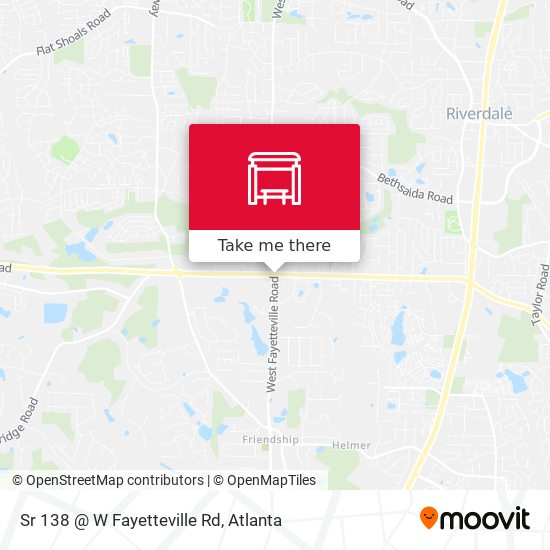 Sr 138 @ W Fayetteville Rd map