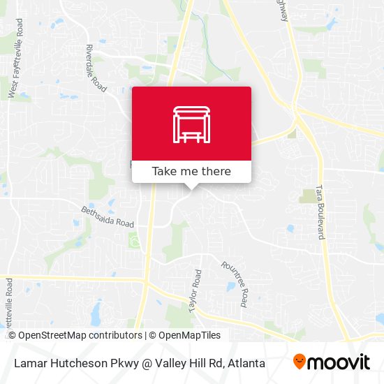 Mapa de Lamar Hutcheson Pkwy @ Valley Hill Rd
