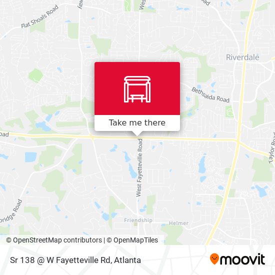 Sr 138 @ W Fayetteville Rd map