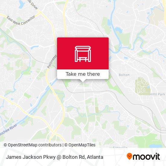 Mapa de James Jackson Pkwy @ Bolton Rd