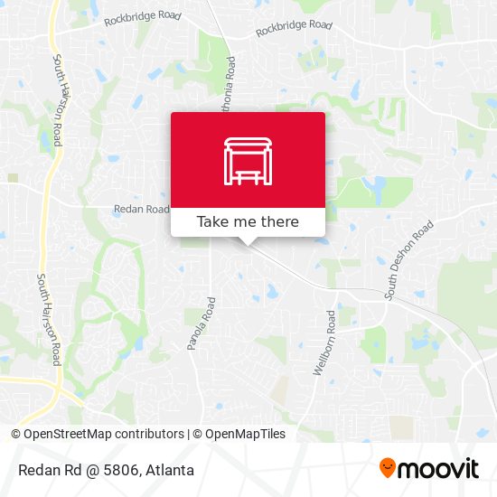 Mapa de Redan Rd @ 5806