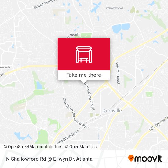 Mapa de N Shallowford Rd @ Ellwyn Dr