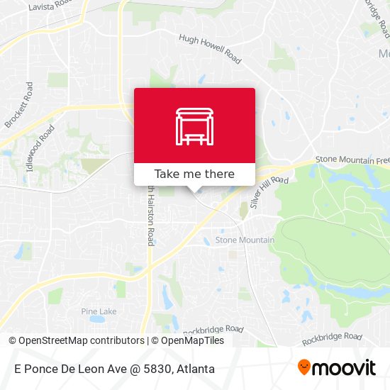 E Ponce De Leon Ave @ 5830 map