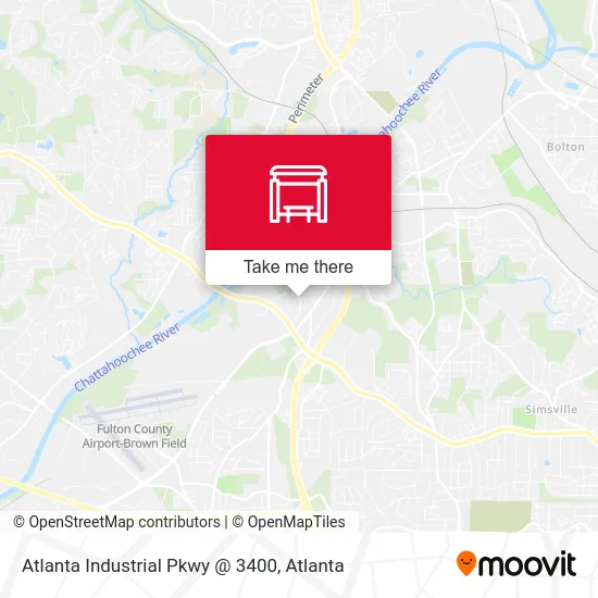 Atlanta Industrial Pkwy @ 3400 map