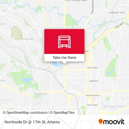 Northside Dr @ 17th St map
