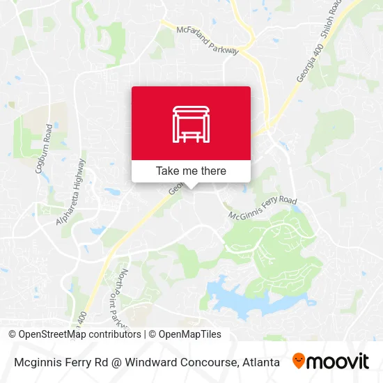 Mcginnis Ferry Rd @ Windward Concourse map