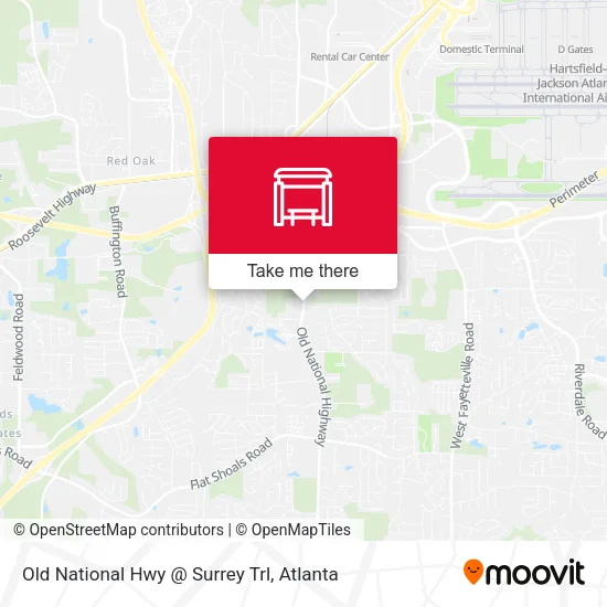 Mapa de Old National Hwy @ Surrey Trl