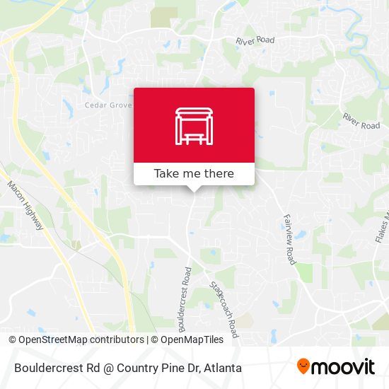 Bouldercrest Rd @ Country Pine Dr map