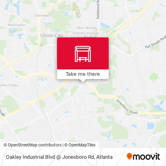 Oakley Industrial Blvd @ Jonesboro Rd map