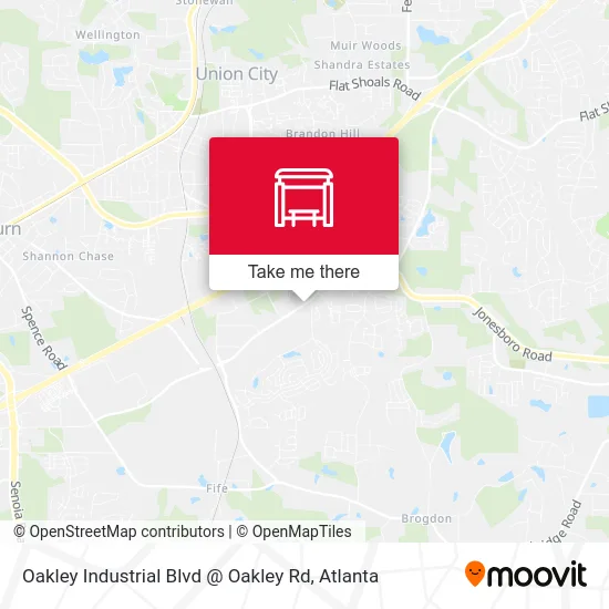 Oakley Industrial Blvd @ Oakley Rd map