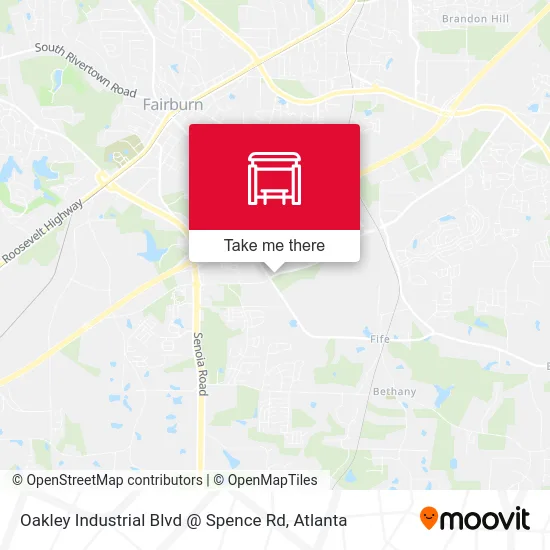 Oakley Industrial Blvd @ Spence Rd map