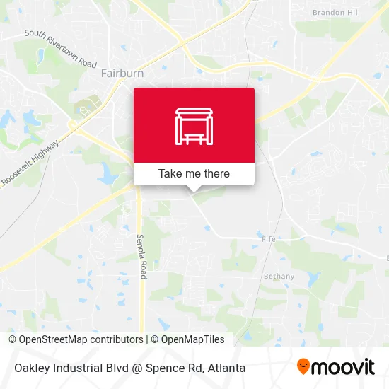 Oakley Industrial Blvd @ Spence Rd map