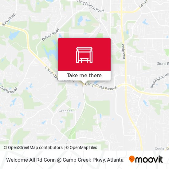 Mapa de Welcome All Rd Conn @ Camp Creek Pkwy
