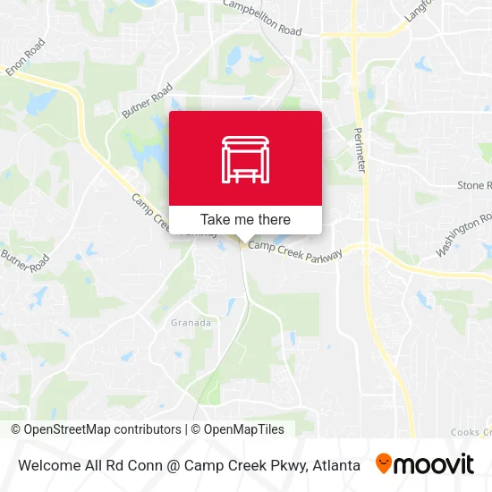 Mapa de Welcome All Rd Conn @ Camp Creek Pkwy