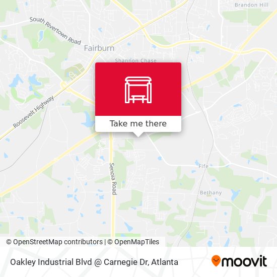 Oakley Industrial Blvd @ Carnegie Dr map